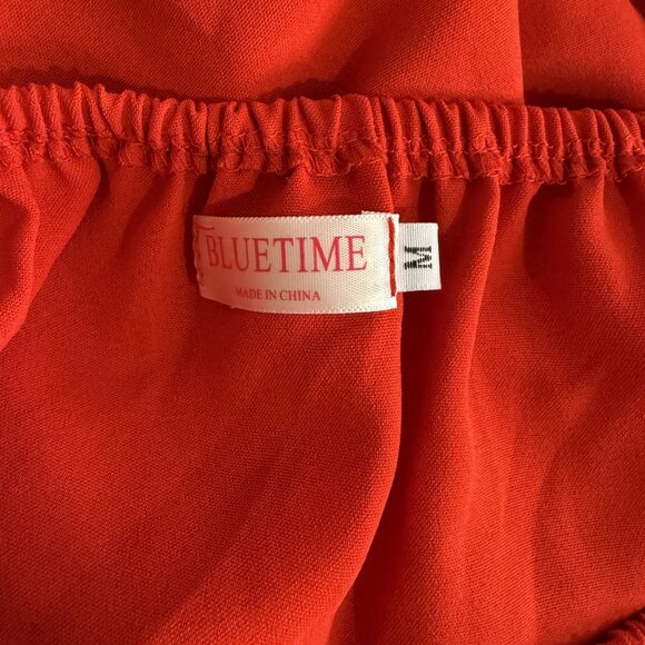 Red Off The Shoulder Blouse‎ - Picture 5 of 6